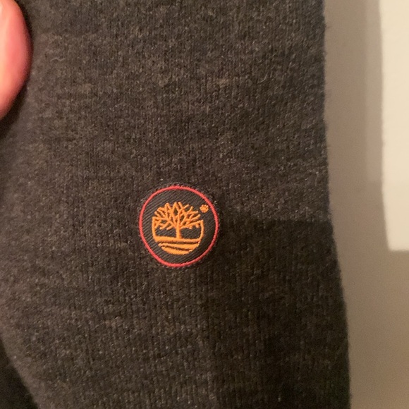 Fantastic Timberland Quarter Zip Wool Blend Sweater w/2 tone side stripes SZ XL - Picture 5 of 8